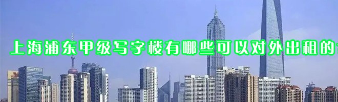 22"上海浦東甲級寫字樓有哪些可以對外出租的？"