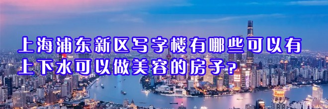 22"上海浦東新區(qū)寫字樓有哪些可以有上下水可以做美容的房子？"