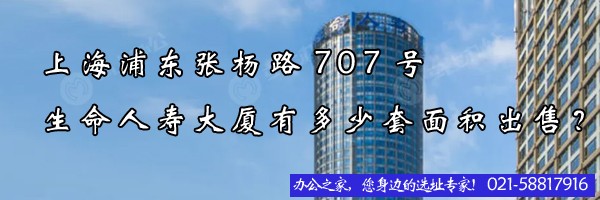 22"上海浦東張楊路707號(hào)生命人壽大廈有多少套面積出售？"